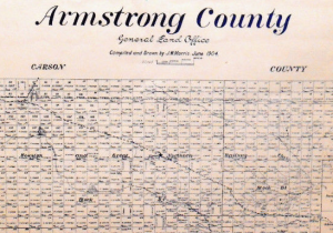 Old Armstrong County Texas Map
