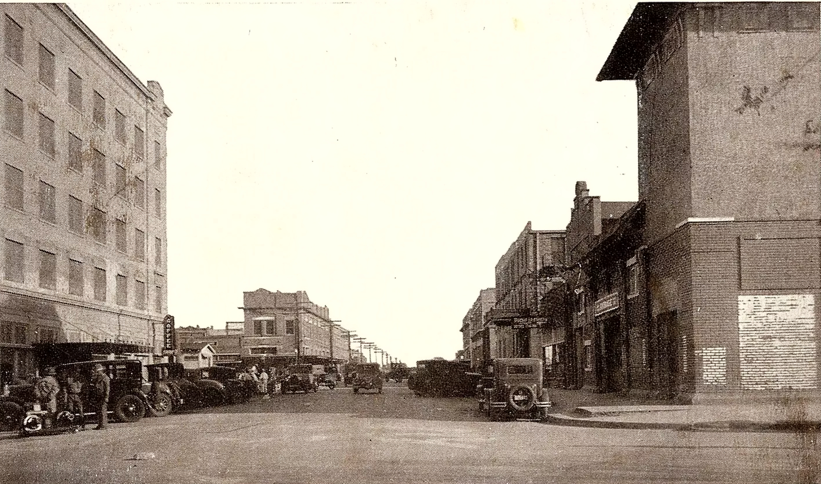 Childress Texas Street Scene in 1930s