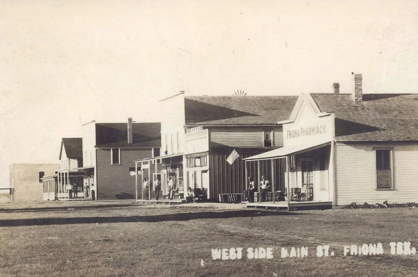 West Side of Main Street in Friona in 1900