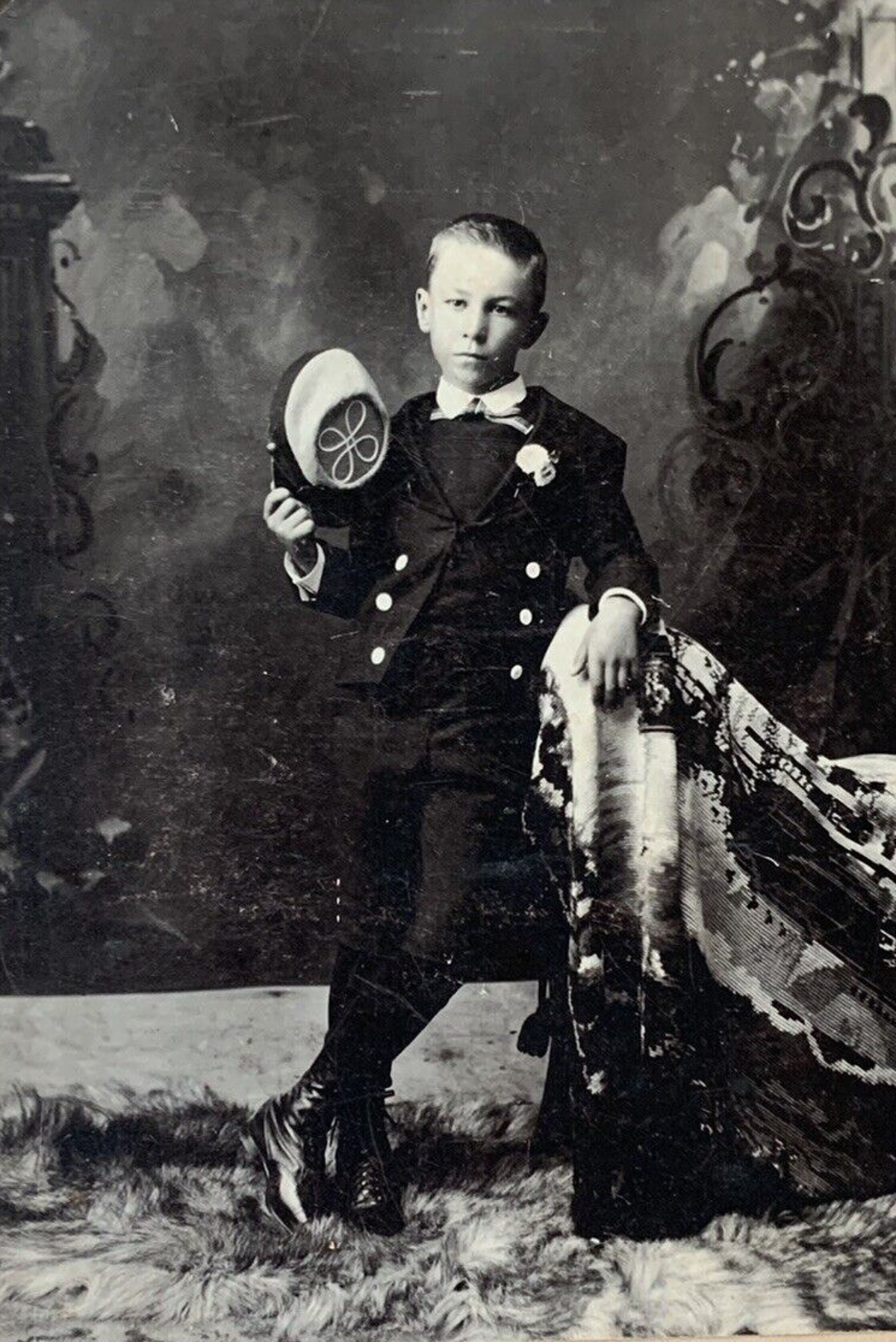 Young Boy in Uniform in 1890